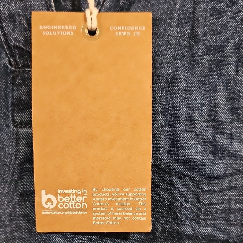 Angels Dark Blue Denim Shirt - Picture 3 of 5